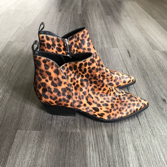 New Without Tags Marc Fisher Obrraly Leopard Cheetah Print Booties - Picture 4 of 8